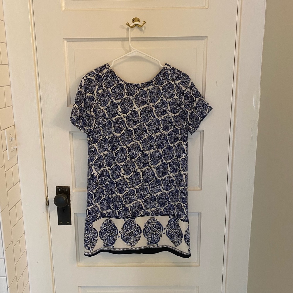 Blue Paisley Printed Lulus shift dress